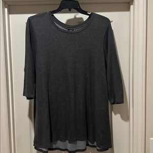 Bobeau Charcoal Heather Top